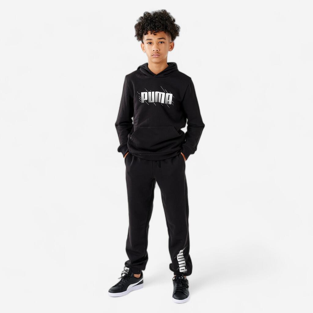 Kids' Jogging Bottoms - Black Print